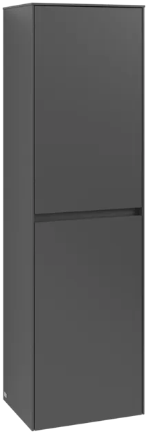 VILLEROY BOCH Vysoká skříň Collaro, 2 dveře, 454 x 1538 x 349 mm, Grafit / Grafit #C03401VR