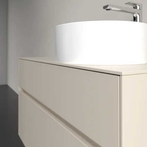 VILLEROY BOCH Toaletní skříňka Collaro, s osvětlením, 2 výsuvy, 1000 x 548 x 500 mm, Cashmere Grey / Cashmere Grey #C040B0VN, obrázek 6