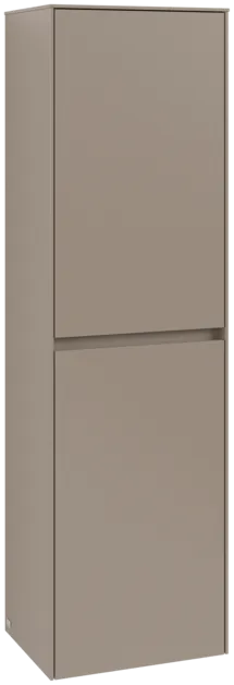 VILLEROY BOCH Vysoká skříň Collaro, 2 dveře, 454 x 1538 x 349 mm, taupe / taupe #C03401VM