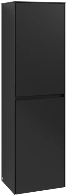 VILLEROY BOCH Vysoká skříň Collaro, 2 dveře, 454 x 1538 x 349 mm, Volcano Black / Volcano Black #C03401VL