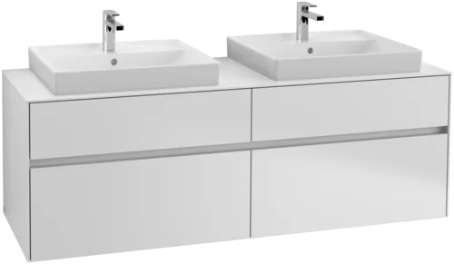 VILLEROY BOCH Toaletní skříňka Collaro, 4 výsuvy, 1600 x 548 x 500 mm, bílá matná / bílá matná #C02400MS