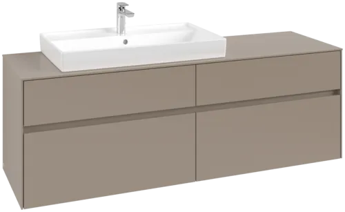 VILLEROY BOCH Toaletní skříňka Collaro, 4 výsuvy, 1600 x 548 x 500 mm, taupe / taupe #C02600VM