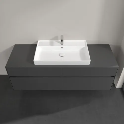 VILLEROY BOCH Toaletní skříňka Collaro, s osvětlením, 4 výsuvy, 1600 x 548 x 500 mm, lesklá šedá / lesklá šedá #C028B0FP, obrázek 4
