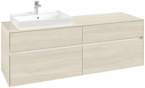 VILLEROY BOCH Toaletní skříňka Collaro, 4 výsuvy, 1600 x 548 x 500 mm, bílý dub / bílý dub #C02200AA
