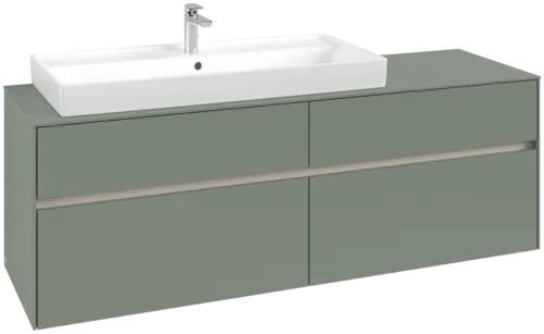 VILLEROY BOCH Toaletní skříňka Collaro, 4 výsuvy, 1600 x 548 x 500 mm, Soft Green / Soft Green #C02900AF