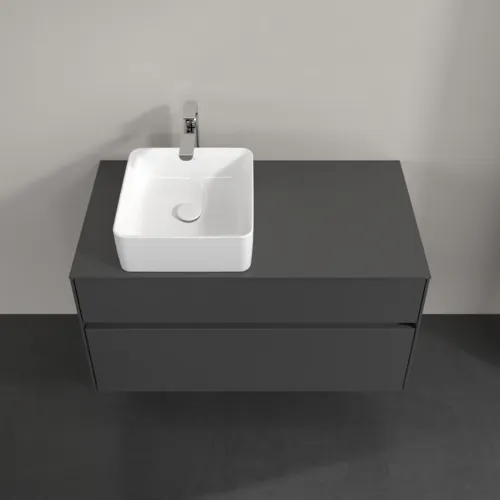VILLEROY BOCH Toaletní skříňka Collaro, 2 výsuvy, 1000 x 548 x 500 mm, lesklá šedá / lesklá šedá #C03900FP, obrázek 4