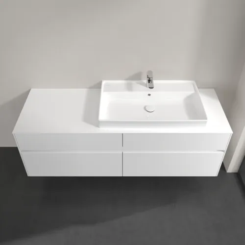 VILLEROY BOCH Toaletní skříňka Collaro, s osvětlením, 4 výsuvy, 1600 x 548 x 500 mm, lesklá bílá / lesklá bílá #C027B0DH, obrázek 4