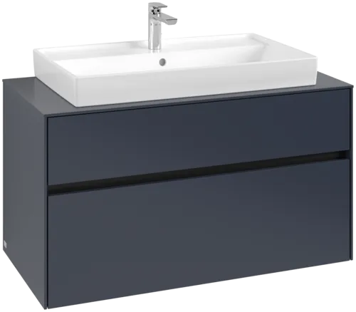 VILLEROY BOCH Toaletní skříňka Collaro, 2 výsuvy, 1000 x 548 x 500 mm, Marine Blue / Marine Blue #C02000VQ