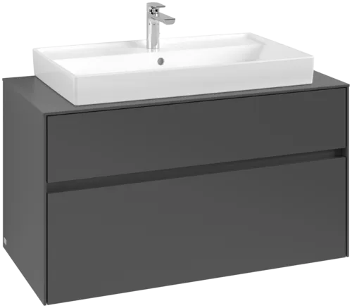 VILLEROY BOCH Collaro toaletní skříňka, 2 výsuvy, 1000 x 548 x 500 mm, grafit / grafit #C02000VR