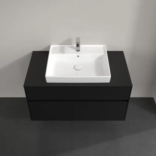 VILLEROY BOCH Collaro toaletní skříňka, 2 výsuvy, 1000 x 548 x 500 mm, Volcano Black / Volcano Black #C01900VL, obrázek 4