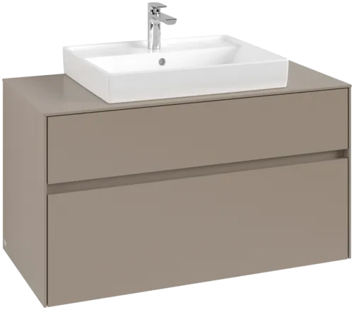 VILLEROY BOCH Toaletní skříňka Collaro, 2 výsuvy, 1000 x 548 x 500 mm, taupe / taupe #C01900VM