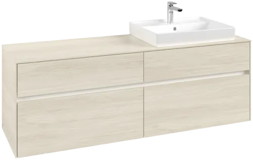 VILLEROY BOCH Toaletní skříňka Collaro, 4 výsuvy, 1600 x 548 x 500 mm, bílý dub / bílý dub #C02300AA