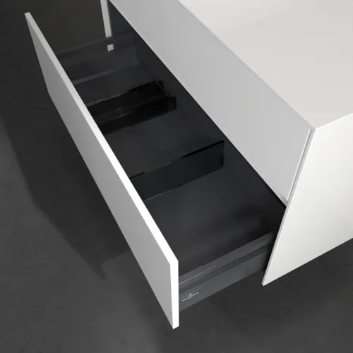 VILLEROY BOCH Umyvadlová skříňka Collaro, 2 zásuvky, 1000 x 548 x 500 mm, lesklá bílá / lesklá bílá #C03900DH, obrázek 6