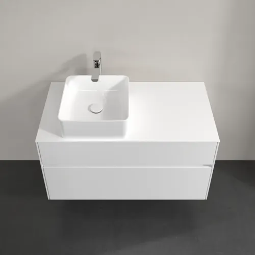 VILLEROY BOCH Umyvadlová skříňka Collaro, 2 zásuvky, 1000 x 548 x 500 mm, lesklá bílá / lesklá bílá #C03900DH, obrázek 4