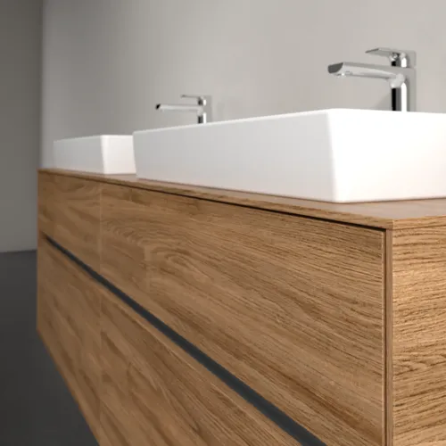 VILLEROY BOCH Toaletní skříňka Collaro, 4 výsuvy, 1600 x 548 x 500 mm, dub Kansas #C02400RH, obrázek 5