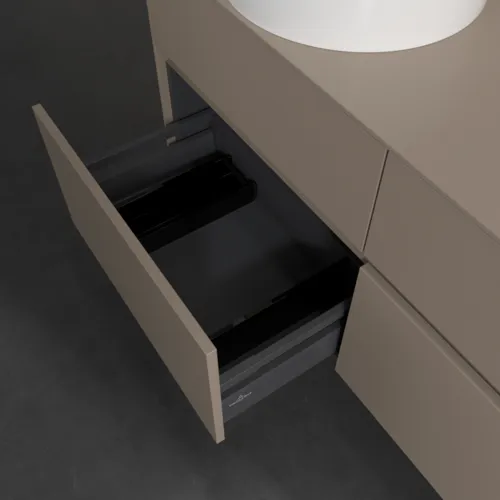 VILLEROY BOCH Toaletní skříňka Collaro, 4 výsuvy, 1200 x 548 x 500 mm, taupe / taupe #C04200VM, obrázek 6