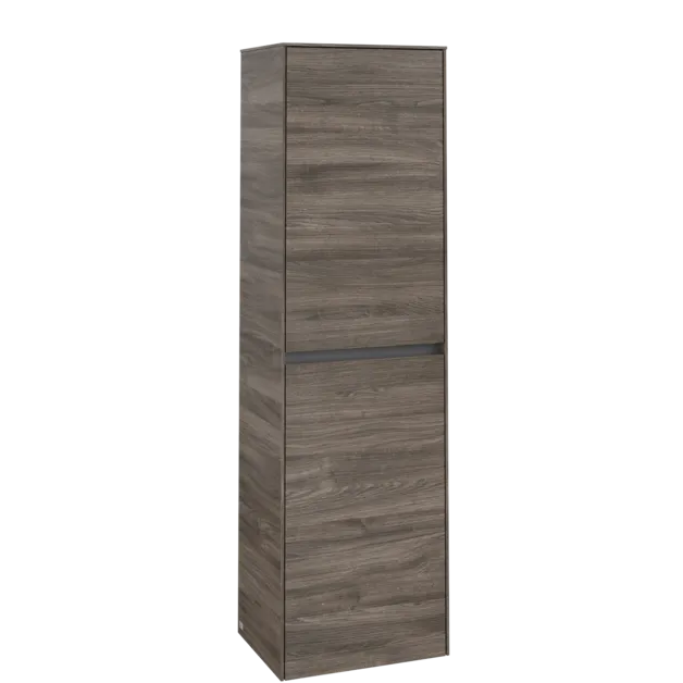 VILLEROY BOCH Vysoká skříň Collaro, 2 dveře, 454 x 1538 x 349 mm, dub kamenný #C03400RK