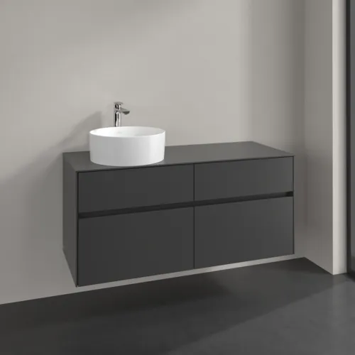 VILLEROY BOCH Collaro toaletní skříňka, 4 výsuvy, 1200 x 548 x 500 mm, Grafit / Grafit #C04200VR, obrázek 2