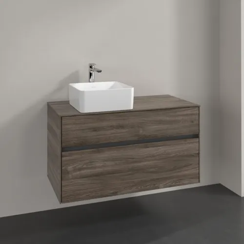 VILLEROY BOCH Toaletní skříňka Collaro, 2 výsuvy, 1000 x 548 x 500 mm, dub kamenný #C03900RK, obrázek 2