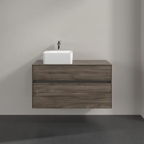 VILLEROY BOCH Toaletní skříňka Collaro, 2 výsuvy, 1000 x 548 x 500 mm, dub kamenný #C03900RK, obrázek 3