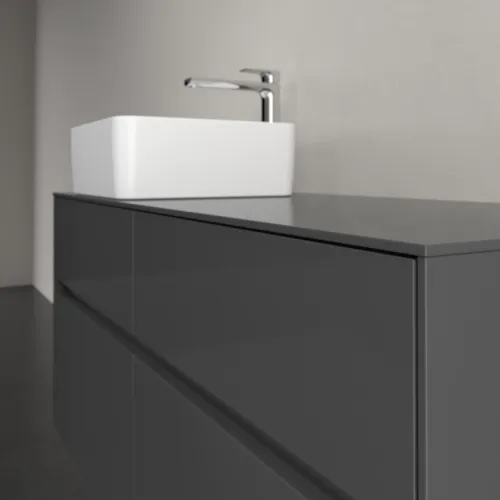 VILLEROY BOCH Collaro toaletní skříňka, s osvětlením, 4 výsuvy, 1200 x 548 x 500 mm, lesklá šedá / lesklá šedá #C042B0FP, obrázek 6