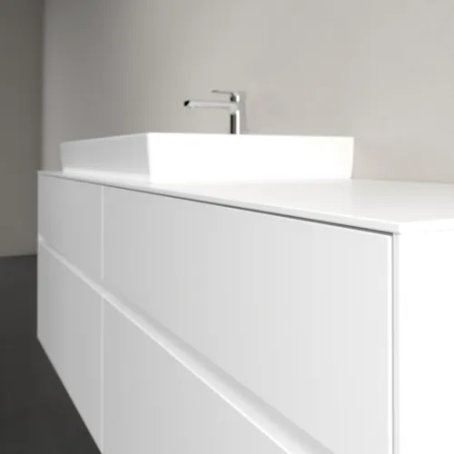 VILLEROY BOCH Toaletní skříňka Collaro, 4 výsuvy, 1600 x 548 x 500 mm, bílá matná / bílá matná #C02600MS, obrázek 5
