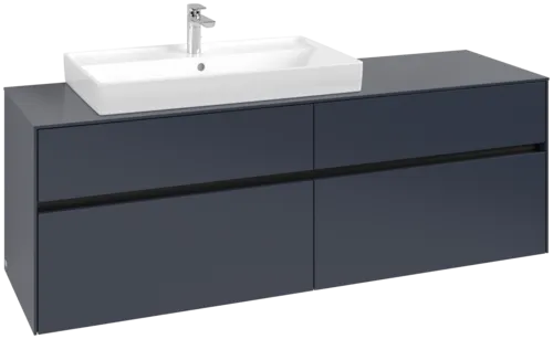 VILLEROY BOCH Toaletní skříňka Collaro, s osvětlením, 4 výsuvy, 1600 x 548 x 500 mm, Marine Blue / Marine Blue #C026B0VQ