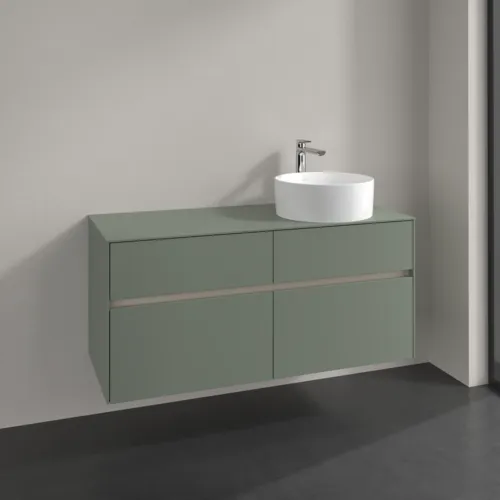 VILLEROY BOCH Toaletní skříňka Collaro, 4 výsuvy, 1200 x 548 x 500 mm, Soft Green / Soft Green #C04300AF, obrázek 2