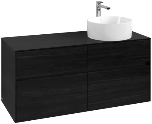 VILLEROY BOCH Toaletní skříňka Collaro, 4 výsuvy, 1200 x 548 x 500 mm, černý dub / černý dub #C04300AB