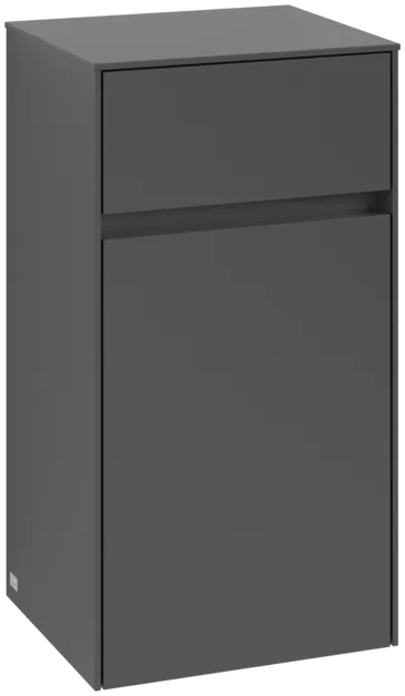 VILLEROY BOCH Boční skříňka Collaro, 1 dvířka, 1 zásuvka, 404 x 748 x 349 mm, grafitová / grafitová #C03201VR