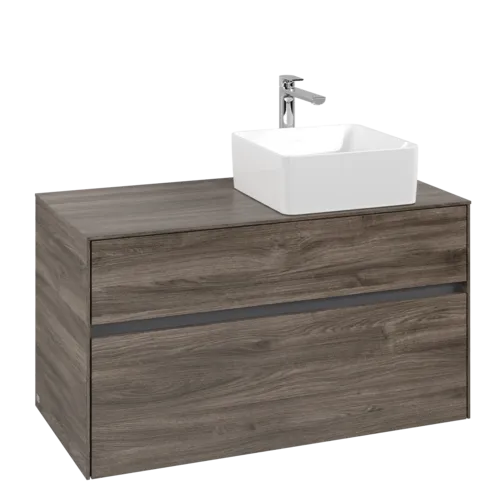VILLEROY BOCH Toaletní skříňka Collaro, 2 výsuvy, 1000 x 548 x 500 mm, dub kamenný #C04000RK