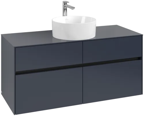 VILLEROY BOCH Collaro toaletní skříňka, 4 zásuvky, 1200 x 548 x 500 mm, Marine Blue / Marine Blue #C04100VQ