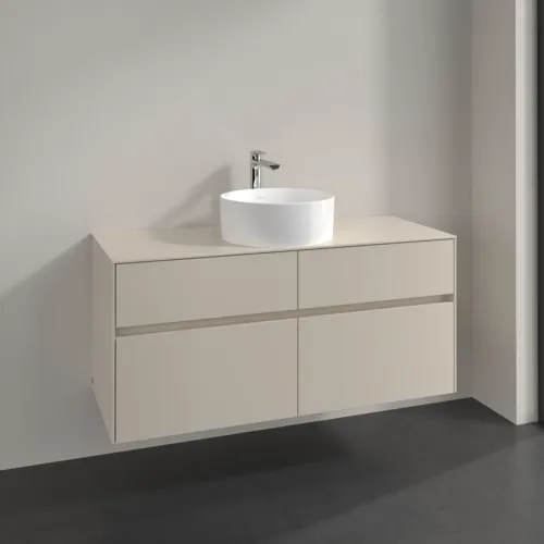 VILLEROY BOCH Toaletní skříňka Collaro, 4 výsuvy, 1200 x 548 x 500 mm, Cashmere Grey / Cashmere Grey #C04100VN, obrázek 2