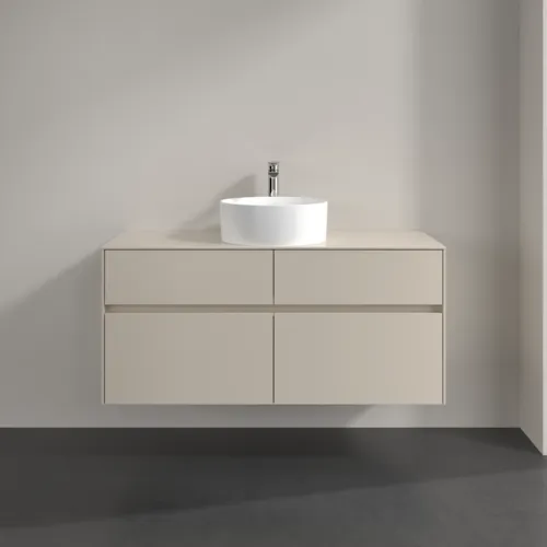 VILLEROY BOCH Toaletní skříňka Collaro, 4 výsuvy, 1200 x 548 x 500 mm, Cashmere Grey / Cashmere Grey #C04100VN, obrázek 3