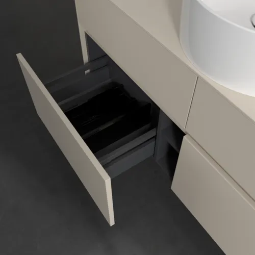 VILLEROY BOCH Toaletní skříňka Collaro, 4 výsuvy, 1200 x 548 x 500 mm, Cashmere Grey / Cashmere Grey #C04100VN, obrázek 6