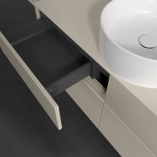 VILLEROY BOCH Toaletní skříňka Collaro, 4 výsuvy, 1200 x 548 x 500 mm, Cashmere Grey / Cashmere Grey #C04100VN, obrázek 7