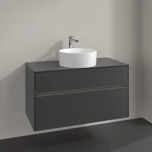 VILLEROY BOCH Collaro toaletní skříňka, s osvětlením, 2 výsuvy, 1000 x 548 x 500 mm, Grafit / Grafit #C038B0VR, obrázek 2