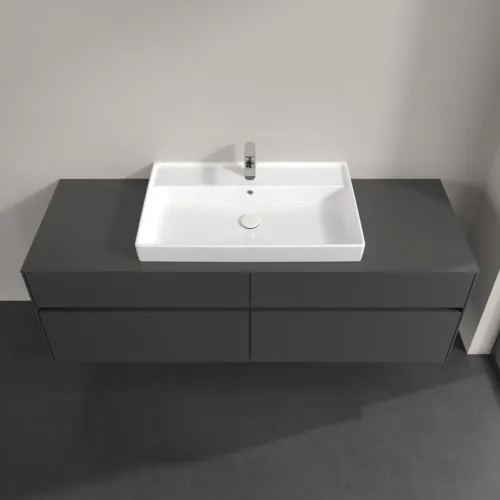 VILLEROY BOCH Toaletní skříňka Collaro, 4 výsuvy, 1600 x 548 x 500 mm, grafitová / grafitová #C02800VR, obrázek 4