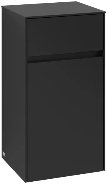 VILLEROY BOCH Boční skříňka Collaro, 1 dvířka, 1 zásuvka, 404 x 748 x 349 mm, Volcano Black / Volcano Black #C03200VL
