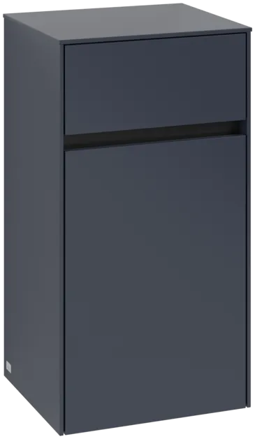 VILLEROY BOCH Boční skříňka Collaro, 1 dvířka, 1 zásuvka, 404 x 748 x 349 mm, Marine Blue / Marine Blue #C03200VQ