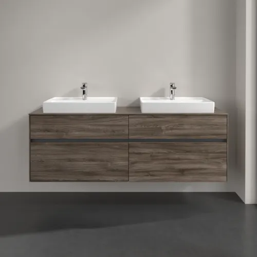 VILLEROY BOCH Umyvadlová skříňka Collaro, s osvětlením, 4 výsuvy, 1600 x 548 x 500 mm, dub kamenný #C024B0RK, obrázek 3