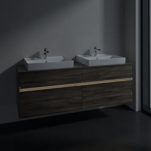 VILLEROY BOCH Umyvadlová skříňka Collaro, s osvětlením, 4 výsuvy, 1600 x 548 x 500 mm, dub kamenný #C024B0RK, obrázek 5