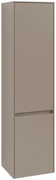 VILLEROY BOCH Vysoká skříň Collaro, 2 dveře, 404 x 1538 x 349 mm, taupe / taupe #C03301VM