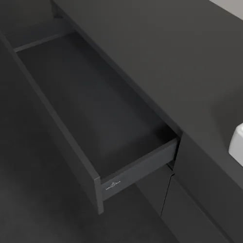 VILLEROY BOCH Toaletní skříňka Collaro, s osvětlením, 4 výsuvy, 1600 x 548 x 500 mm, Grafit / Grafit #C023B0VR, obrázek 8