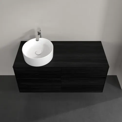 VILLEROY BOCH Toaletní skříňka Collaro, 4 výsuvy, 1200 x 548 x 500 mm, černý dub / černý dub #C04200AB, obrázek 4