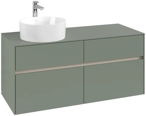 VILLEROY BOCH Toaletní skříňka Collaro, 4 výsuvy, 1200 x 548 x 500 mm, Soft Green / Soft Green #C04200AF