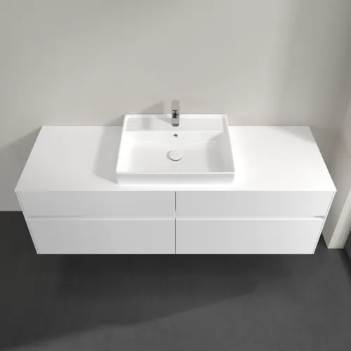 VILLEROY BOCH Toaletní skříňka Collaro, 4 výsuvy, 1600 x 548 x 500 mm, bílá matná / bílá matná #C02500MS, obrázek 4