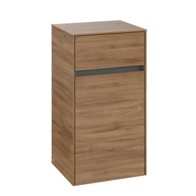 VILLEROY BOCH Boční skříňka Collaro, 1 dvířka, 1 zásuvka, 404 x 748 x 349 mm, dub Kansas #C03201RH