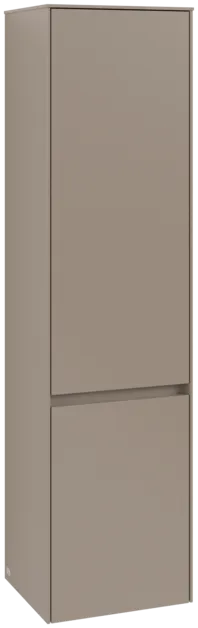 VILLEROY BOCH Vysoká skříň Collaro, 2 dveře, 404 x 1538 x 349 mm, taupe / taupe #C03300VM