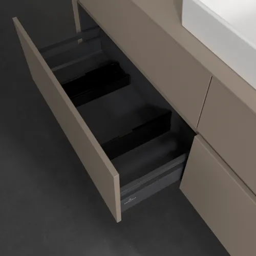 VILLEROY BOCH Toaletní skříňka Collaro, 4 výsuvy, 1600 x 548 x 500 mm, taupe / taupe #C02700VM, obrázek 6
